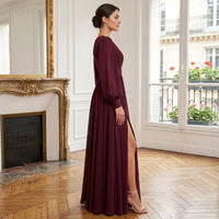 Robe de demoiselle d'honneur Alaina à encolure en V