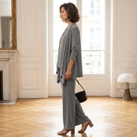 Costume trois pièces à jambes larges