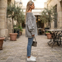 Pull en maille Élowyne à épaules dénudées
