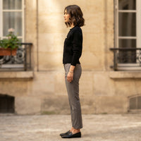 Gilet en maille à col montant et coupe ajustée