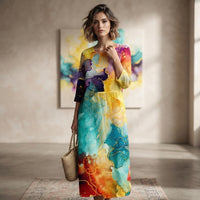 Robe maxi d'été fluide et décontractée