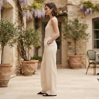 Pantalon classique à jambes larges