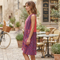 Bohemian patchwork tunic dress