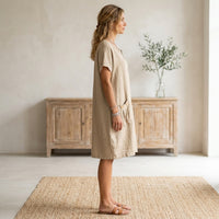 Robe Christelle en lin avec poches