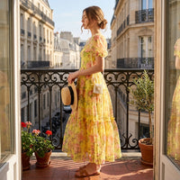 Robe midi Floral Empire