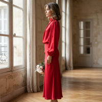 Robe de cérémonie Olivia à col roulé