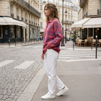 Gilet en maille à motif damier Taylor