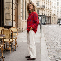 Gilet en maille à motif damier Taylor