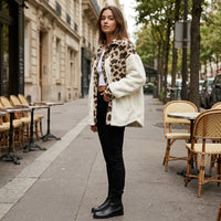 Veste pour femme douce effet laine