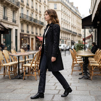Trench-coat imperméable classique ceinturé