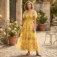 Robe midi Floral Empire