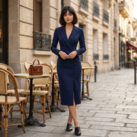 Robe midi blazer structurée