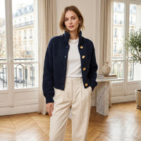 Veste courte en laine Adeline