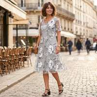 Yolanda floral chiffon dress