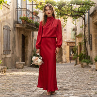 Robe de cérémonie Olivia à col roulé