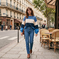 Pull bohème chic style hippie