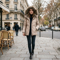 Manteau d'hiver imperméable doublé de polaire