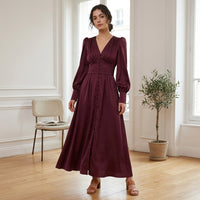 Robe midi en satin Juliette