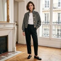 Veste courte en laine Adeline