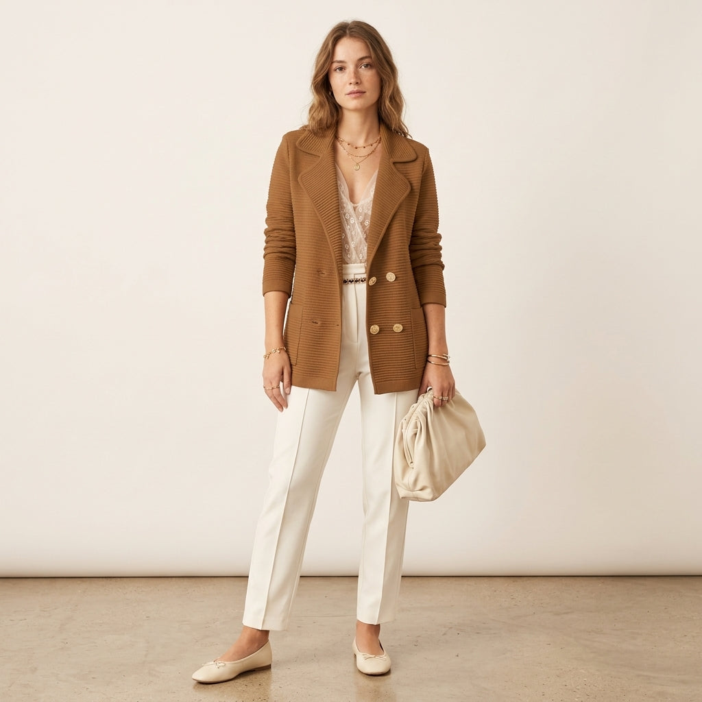 Blazer Vivienne à la coupe ajustée et raffinée