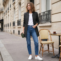 Veste mi-saison élégante et ajustée