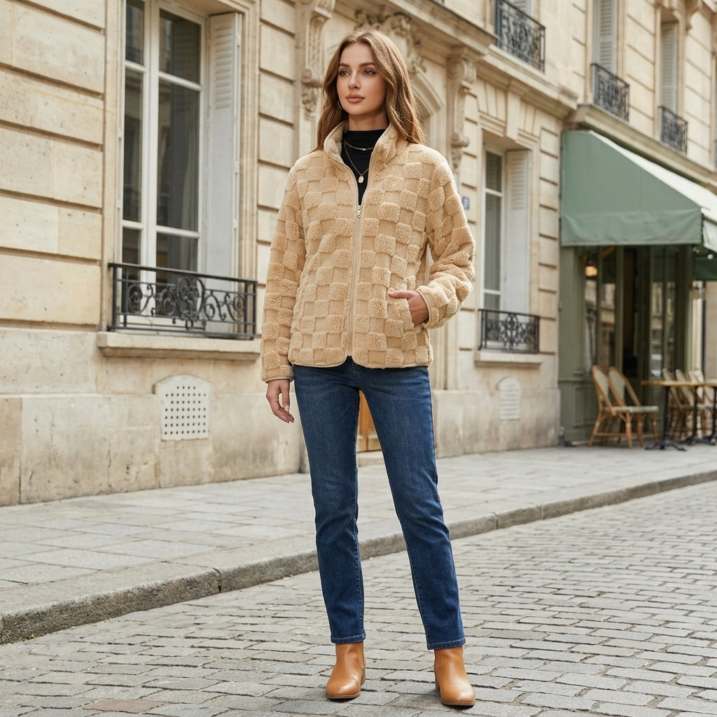 Veste zippée texturée Grimila