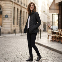 Veste élégante à revers rembourrés