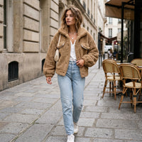 Veste en peluche douce Elina