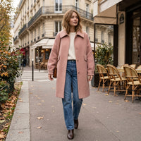 Veste en laine à simple boutonnage