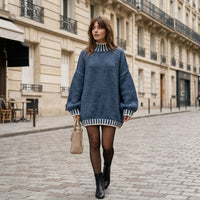 Pull à col roulé Camille effet cachemire