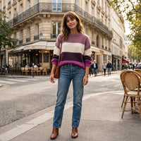 Pull bohème chic style hippie