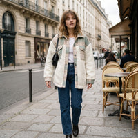 Veste pour femme douce effet laine