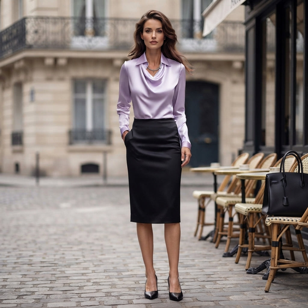 Chemise en jean à boutons et coupe décontractée
