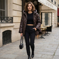 Veste matelassée Nadia couleur bordeaux