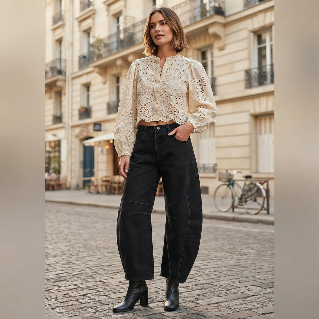 Jean ample et décontracté pour femme