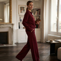 Ensemble polo en maille oversize
