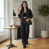Ensemble Myxella trois pièces à jambes larges