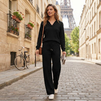 Ensemble Naya zippé à pantalon large