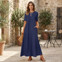 Robe longue décontractée Julie avec poches