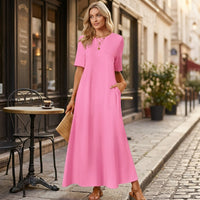 Robe longue décontractée Julie avec poches