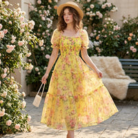 Robe midi Floral Empire
