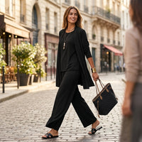 Costume trois pièces à jambes larges