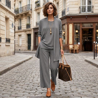 Costume trois pièces à jambes larges
