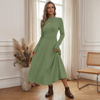 Robe midi trapèze côtelée Echoarchiv