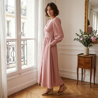 Robe midi en satin Juliette