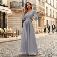 Robe de soirée Zoé à col en V
