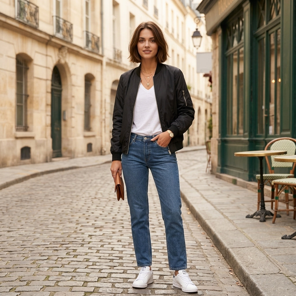 Blouson bomber léger pour femme