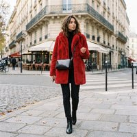 Manteau d'hiver Elina effet mouton