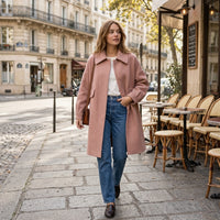 Veste en laine à simple boutonnage