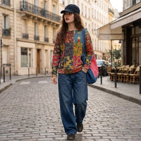 Gilet orné style bohème chic